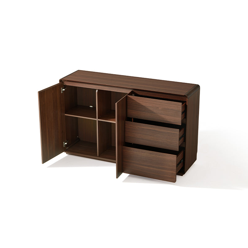Jaime 120cm/150cm Multi-Drawer Fashionable Dining Cabinet/Storage Cabinet/Sideboard Walnut/White Color