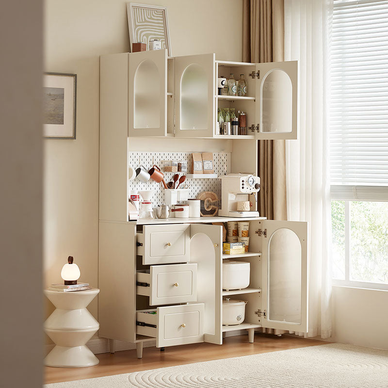 Howard 119cm Classic Design Multifunctional Sideboard Buffet/Coffee Station Display Cupboard White