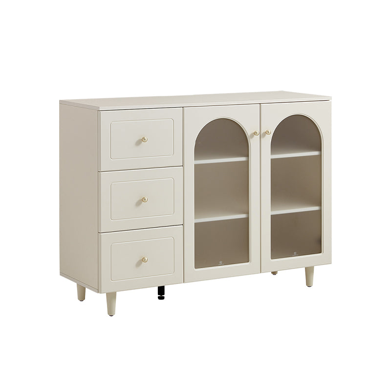 Howard Cream White Sideboard/ Buffet Table with Wooden Legs Multiple Style