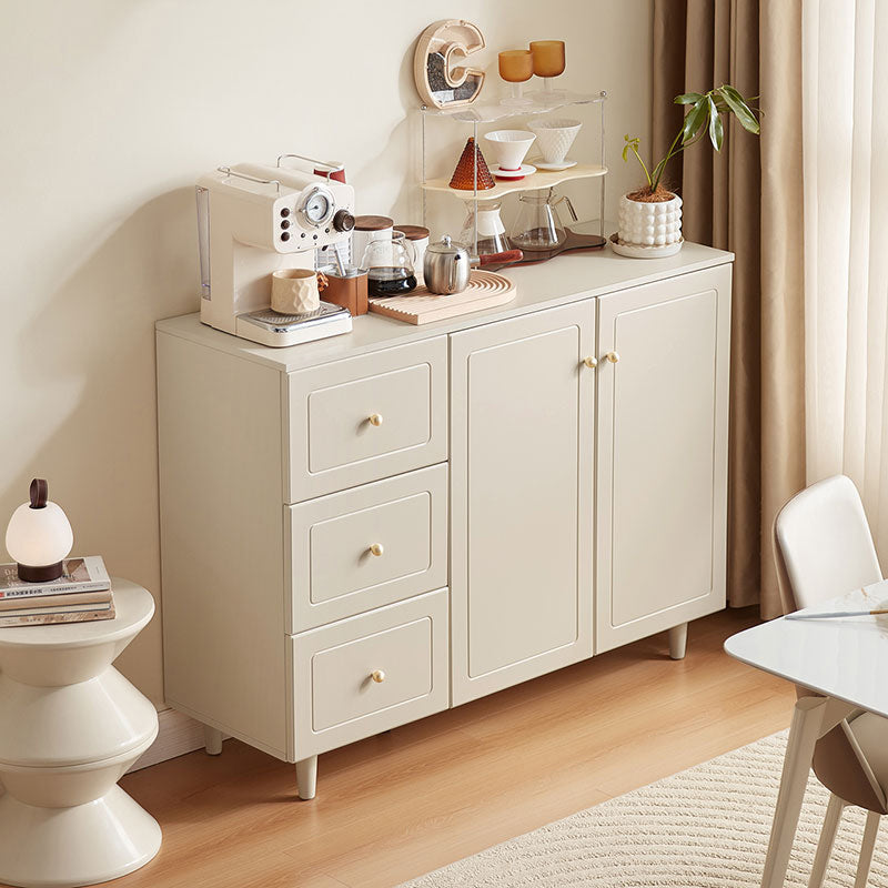 Howard Cream White Sideboard/ Buffet Table with Wooden Legs Multiple Style