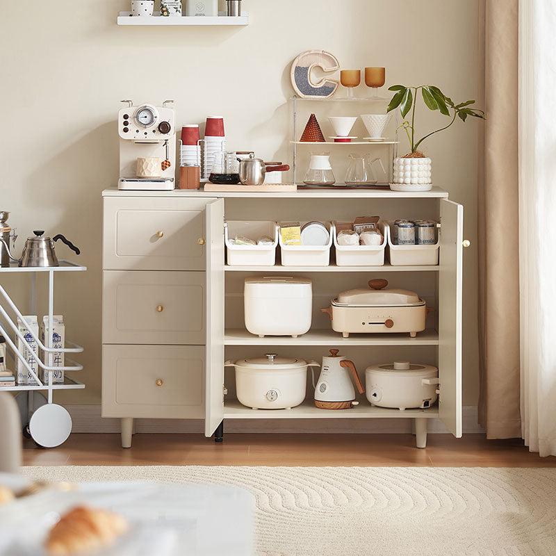 Howard Cream White Sideboard/ Buffet Table with Wooden Legs Multiple Style