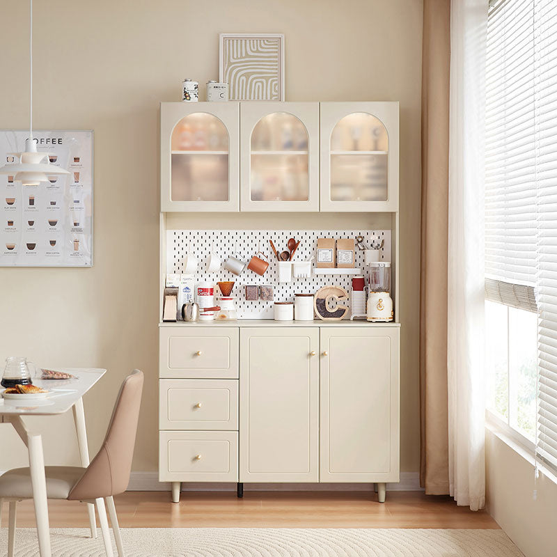 Howard 119cm Classic Design Multifunctional Sideboard Buffet/Coffee Station Display Cupboard White