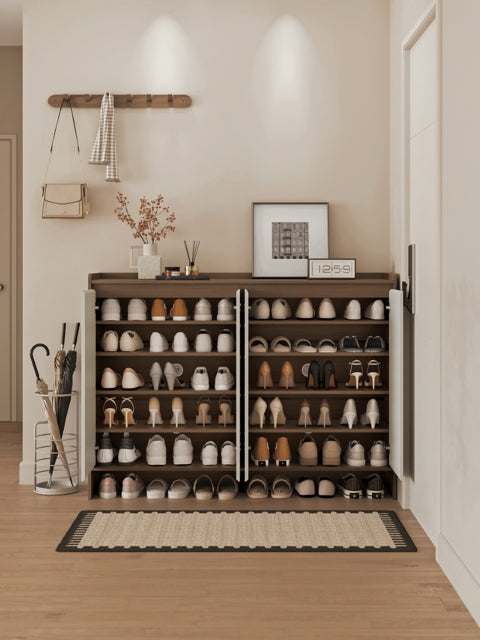 Modern Manufactured Wood Entryway Storage Shoe Cabinet with Drawers and Doors/Shoe Organizer