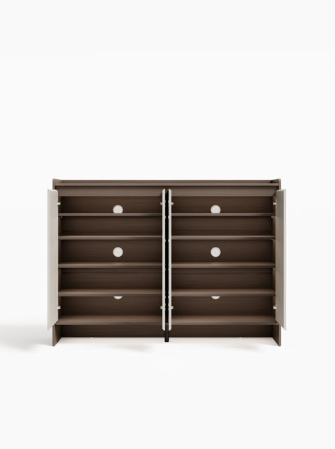 Modern Manufactured Wood Entryway Storage Shoe Cabinet with Drawers and Doors/Shoe Organizer