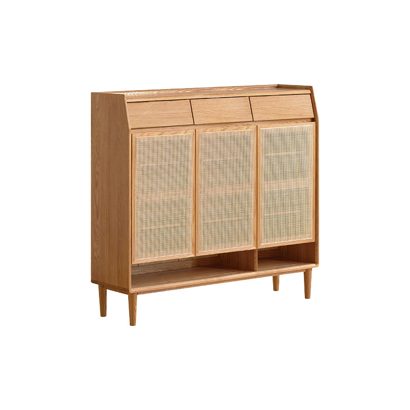 Pascal 82cm/115cm FAS-Graded Solid American Oak Wood Entryway Cabinet/Shoe Cabinet With Drawer Mutiple Color