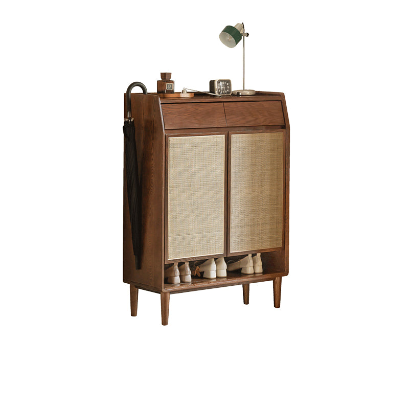 Pascal 82cm/115cm FAS-Graded Solid American Oak Wood Entryway Cabinet/Shoe Cabinet With Drawer Mutiple Color