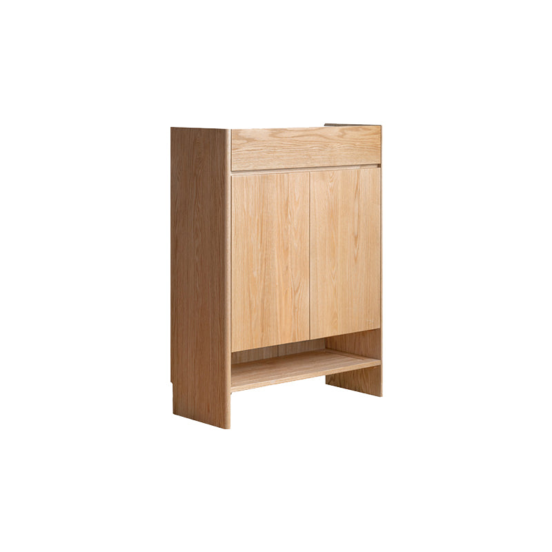 Patsy 85cm FAS-Graded Solid American Oak Wood Entryway Shoe Cabinet/Shoe Case with Drawers/Ceramic