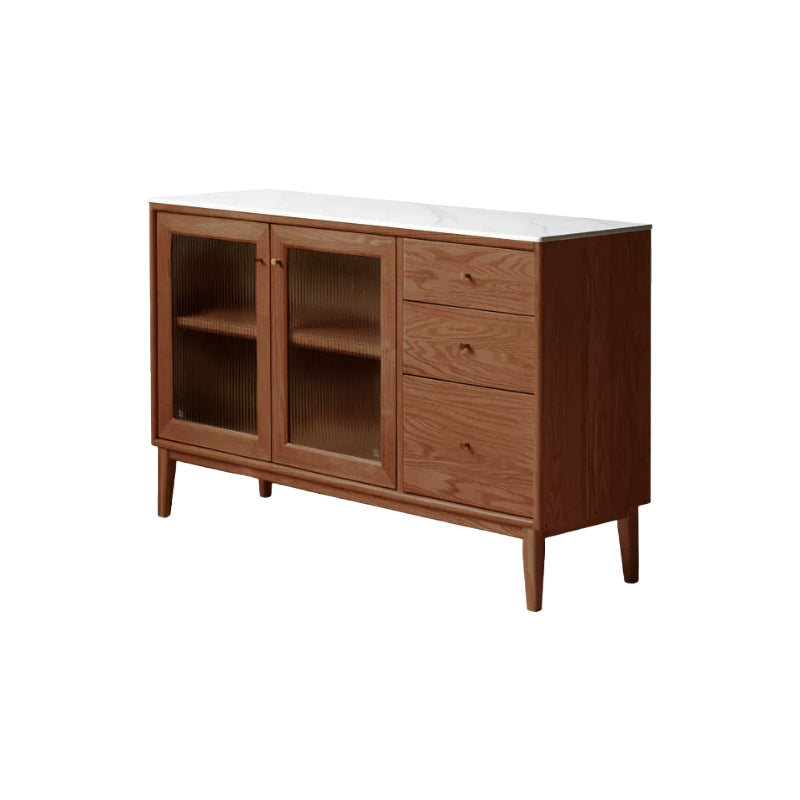 Peregrine 125cm/150cm/180cm FAS-Graded Solid American Oak Wood Dining Cabinet/Storage Cabinet/Sideboard With Ceramic Multiple Color
