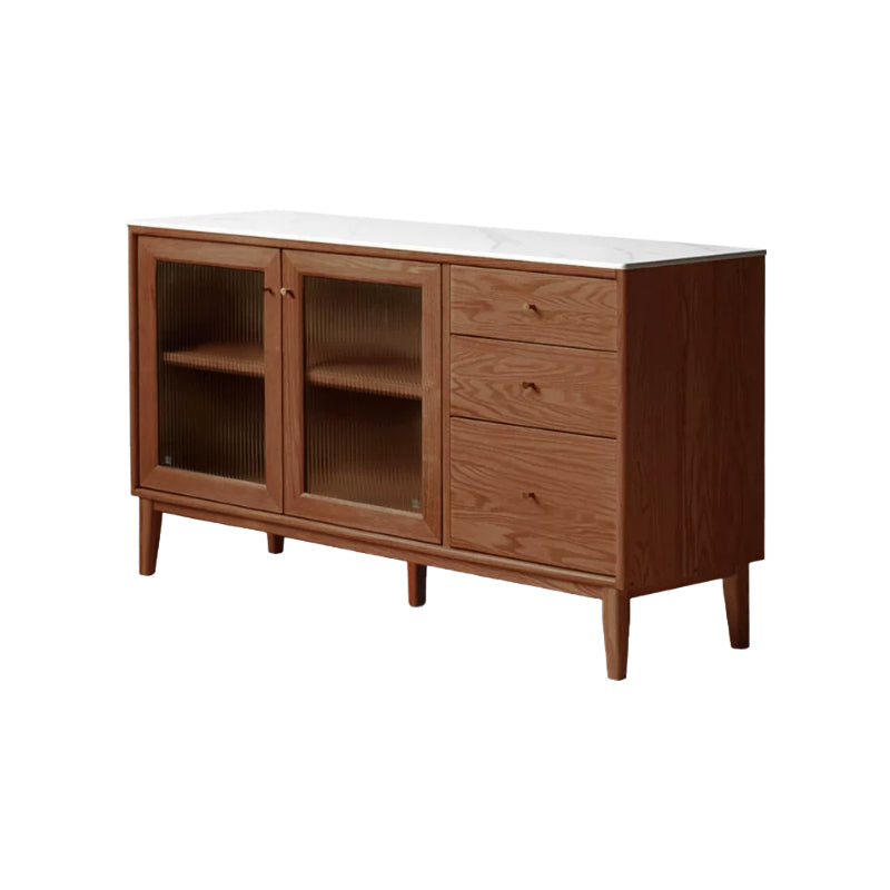 Peregrine 125cm/150cm/180cm FAS-Graded Solid American Oak Wood Dining Cabinet/Storage Cabinet/Sideboard With Ceramic Multiple Color