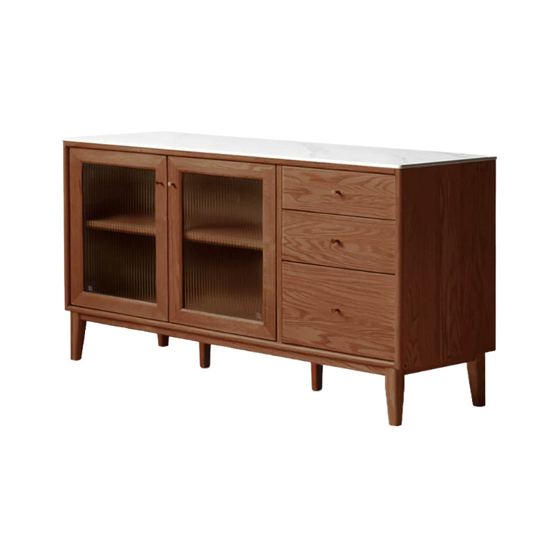 Peregrine 125cm/150cm/180cm FAS-Graded Solid American Oak Wood Dining Cabinet/Storage Cabinet/Sideboard With Ceramic Multiple Color