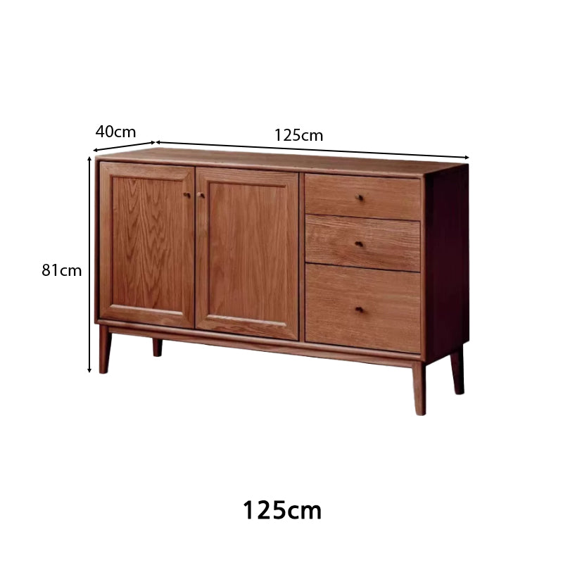 Peregrine 125cm/150cm/180cm FAS-Graded Solid American Oak Wood Dining Cabinet/Storage Cabinet/Sideboard Multiple Color