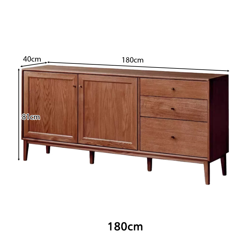 Peregrine 125cm/150cm/180cm FAS-Graded Solid American Oak Wood Dining Cabinet/Storage Cabinet/Sideboard Multiple Color