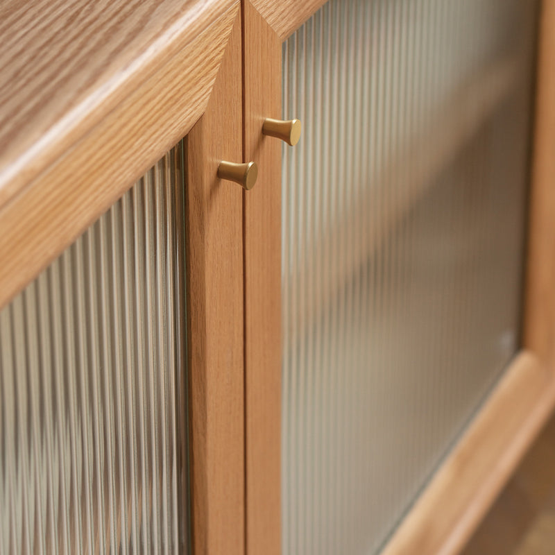 Peregrine 125cm/150cm/180cm FAS-Graded Solid American Oak Wood Dining Cabinet/Storage Cabinet/Sideboard With Ceramic Multiple Color