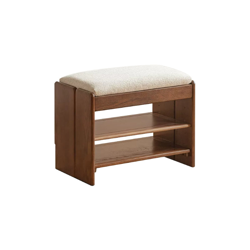 Willa 60cm/80cm FAS-Graded Solid American Oak Wood Entryway Shoe Cabinet/Shoe Changing Stool For Home Multiple Color