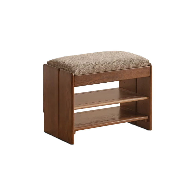 Willa 60cm/80cm FAS-Graded Solid American Oak Wood Entryway Shoe Cabinet/Shoe Changing Stool For Home Multiple Color