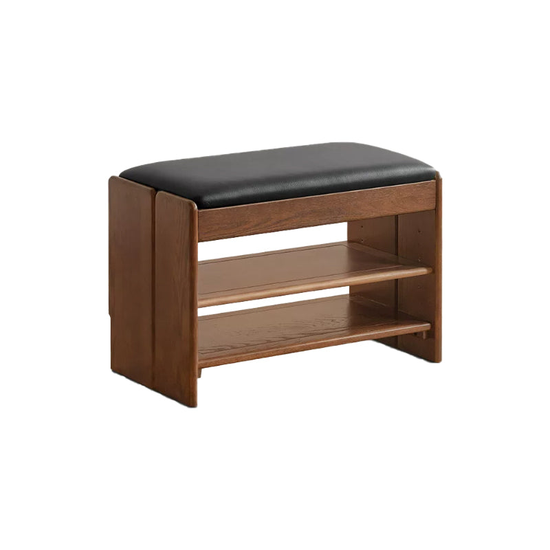 Willa 60cm/80cm FAS-Graded Solid American Oak Wood Entryway Shoe Cabinet/Shoe Changing Stool For Home Multiple Color