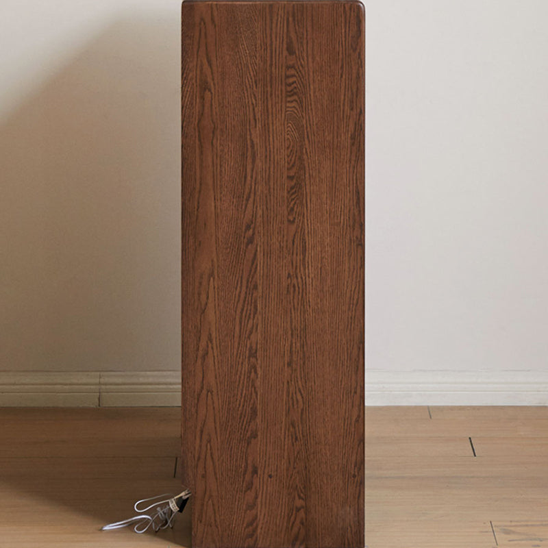 Rhys FAS-Graded Solid American Oak 3-Door Slatted Shoe Cabinet with Ceramic Top