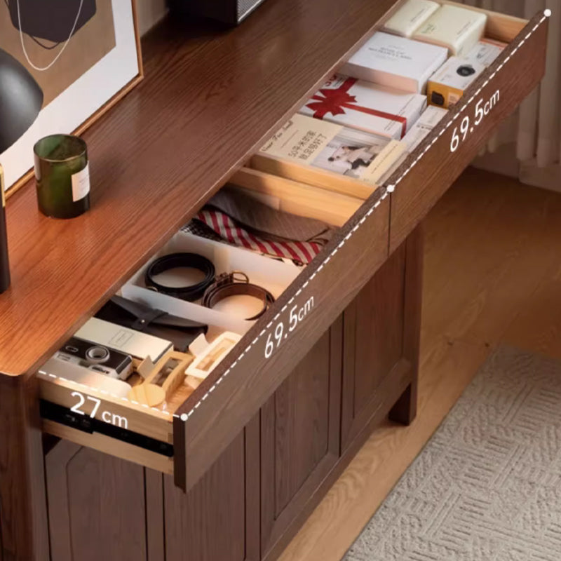 Archer 1.5m FAS-Graded Solid Fraxinus Mandshurica Wood Shoe Cabinet with Drawers/Shoe Case