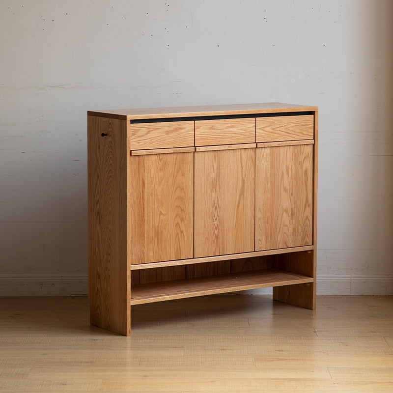 Imogen 80cm/110cm/140cm FAS-Graded Solid American Oak Wood Entryway Shoe Cabinet /Shoe Case For Home Multiple Color
