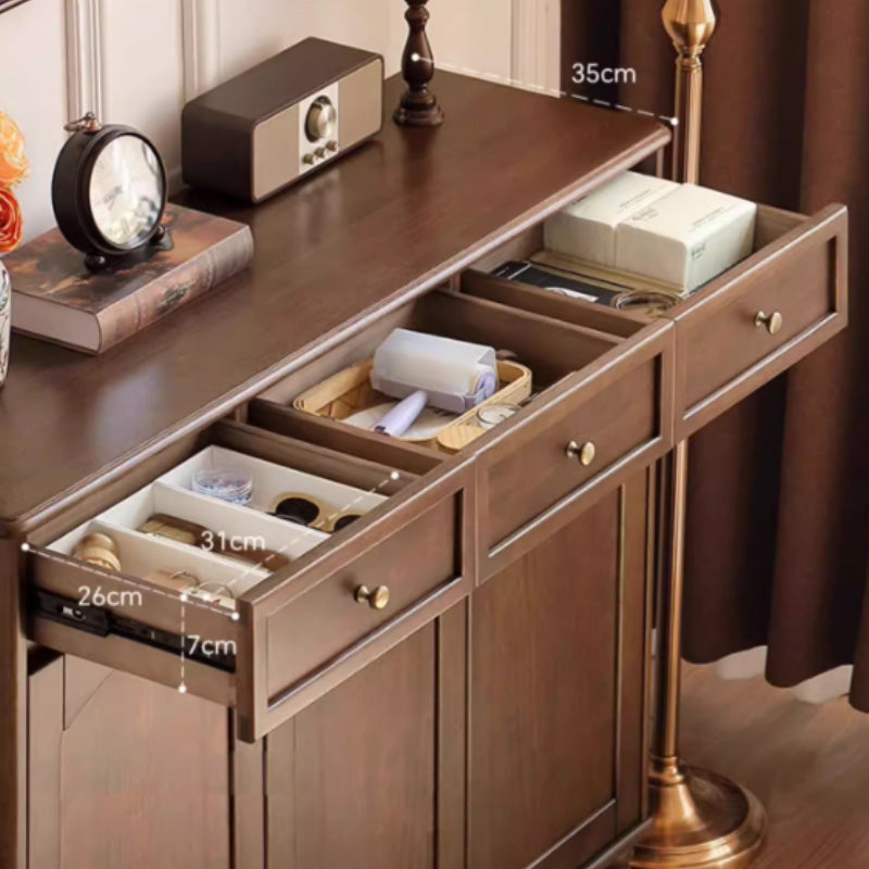 Leila 120cm Merpauh Wood Entryway Shoe Cabinet with Drawers/Shoe Case