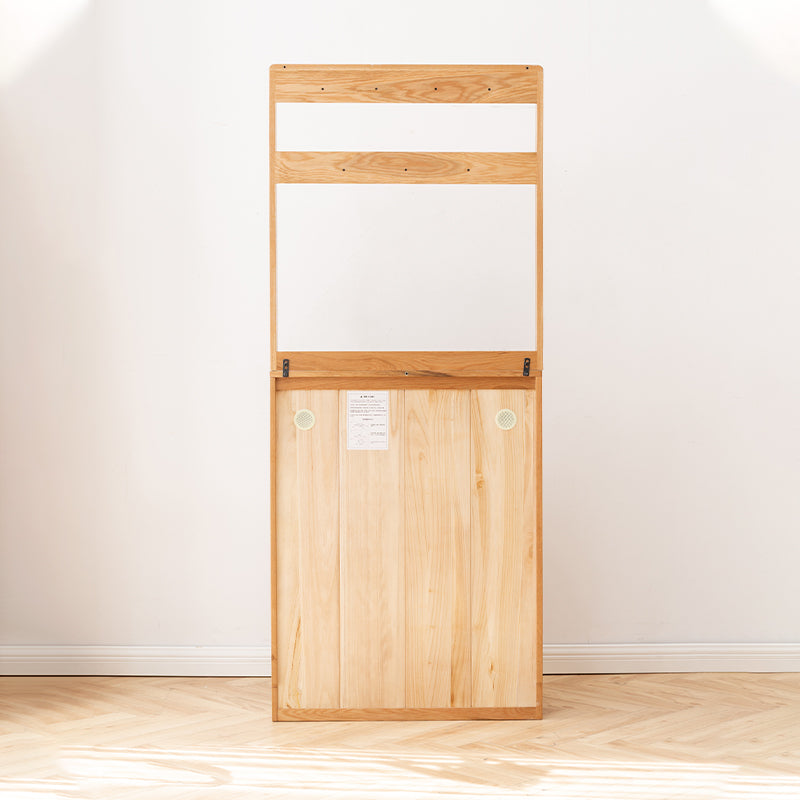 Scarlett 85cm FAS-Graded Solid American Oak Wood Ultra-thin Entryway Shoe Cabinet Multiple Color