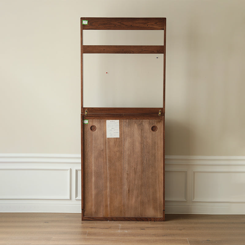 Scarlett 85cm FAS-Graded Solid American Oak Wood Ultra-thin Entryway Shoe Cabinet Multiple Color