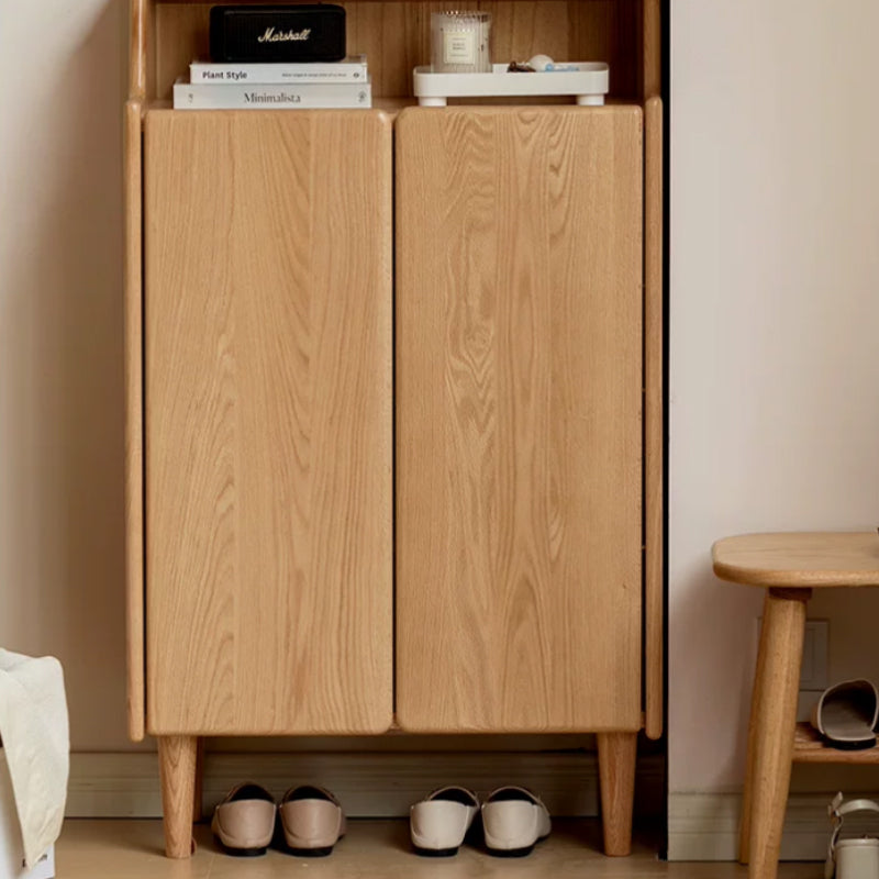 Savannah 45cm/65cm FAS-Graded Solid American Oak Wood Entryway Shoe Cabinet Natural Wood Color