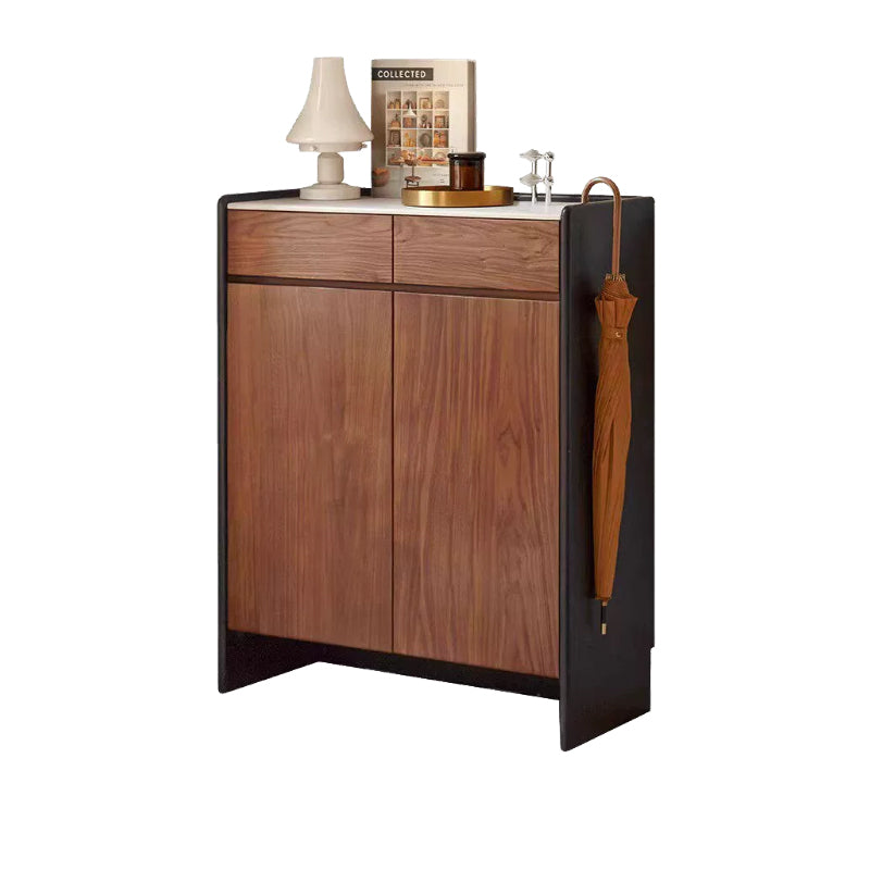 Tziporah 72cm/100cm FAS-Graded Solid Black Walnut Wood Entryway Shoe Cabinet /Shoe Case With Drawer For Home
