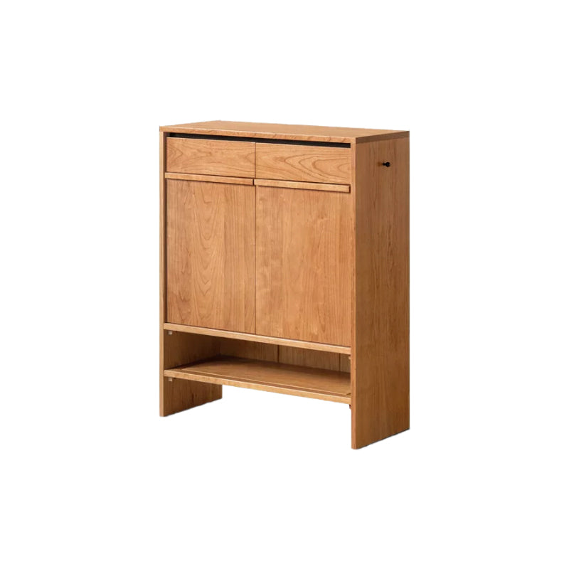 Ulrich 80cm/110cm/140cm FAS-Graded Solid Cherry Wood Entryway Shoe Cabinet /Shoe Case With Drawer For Home