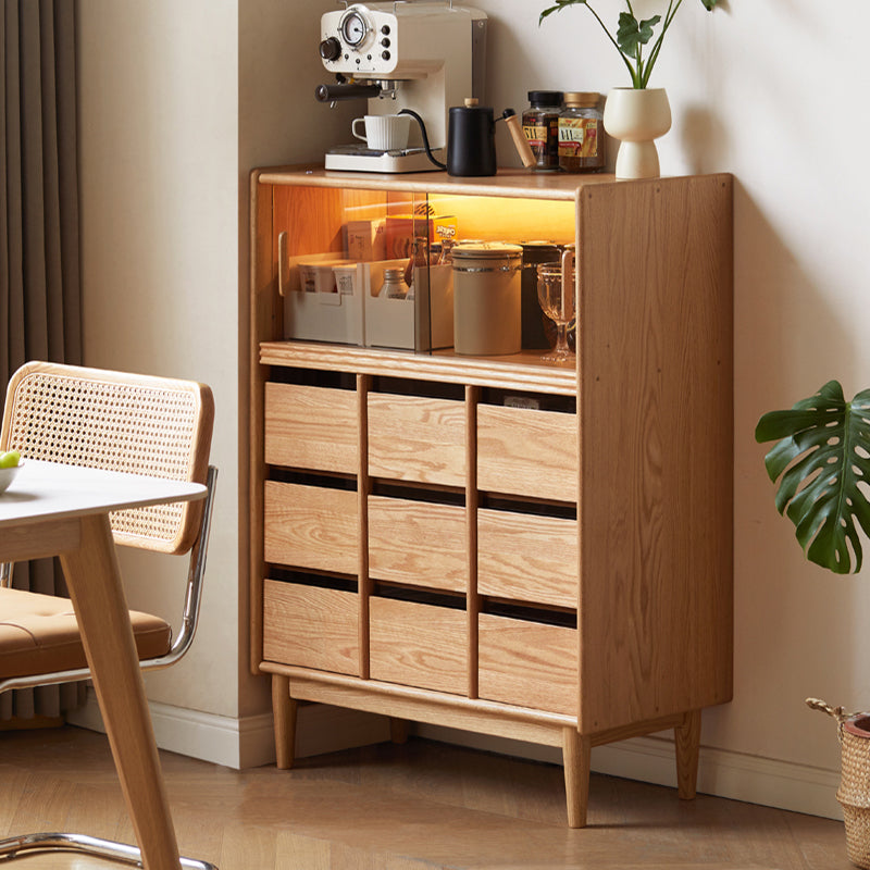 Stephen FAS-Graded Solid Oak Wood Dining Cabinet/Storage Cabinet/Sideboard