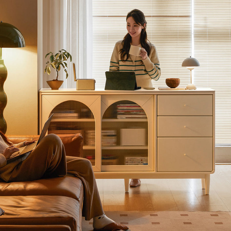 Colby 1.25m/1.5m Multi-Drawer Fashionable Dining Cabinet/Storage Cabinet/Sideboard With Ceramic