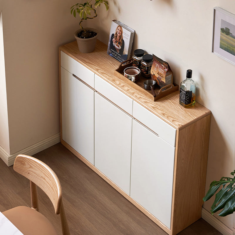 Ronan 90cm/120cm/150cm Ultra-Thin FAS-Graded Solid American Oak Wood Multi-Drawer Fashionable Dining Cabinet/Storage Cabinet/Sideboard