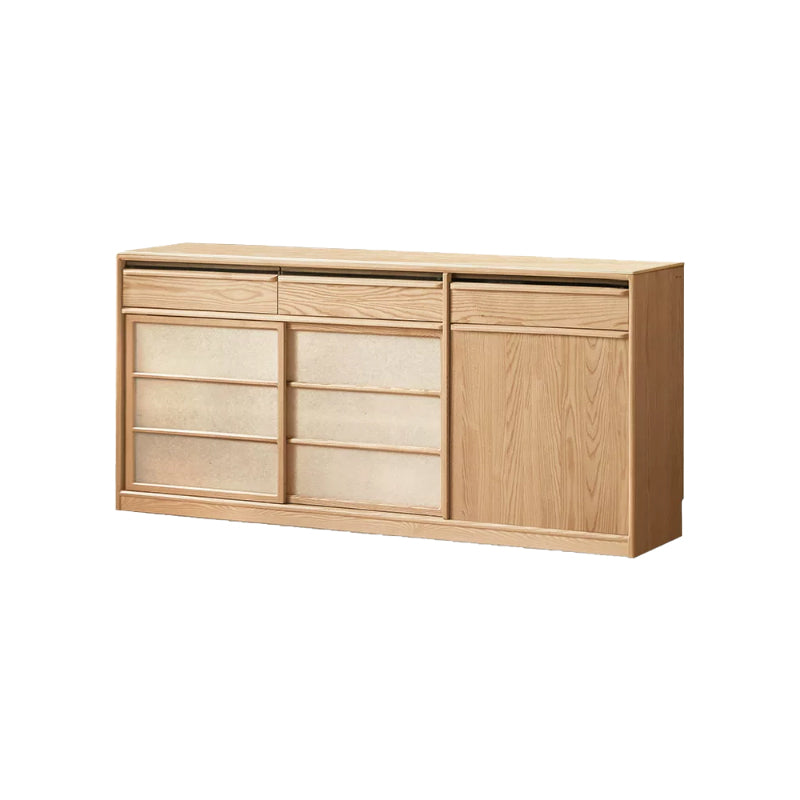Adelina 150cm/180cm Solid Ash Wood Multi-Drawer Dining Cabinet/Storage Cabinet/Sideboard Buffet/Coffee Station Display Cupboard
