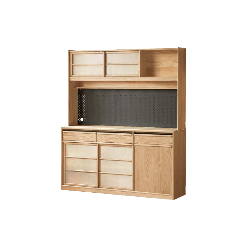 Adelina 150cm/180cm Solid Ash Wood Multi-Drawer Dining Cabinet/Storage Cabinet/Sideboard Buffet/Coffee Station Display Cupboard