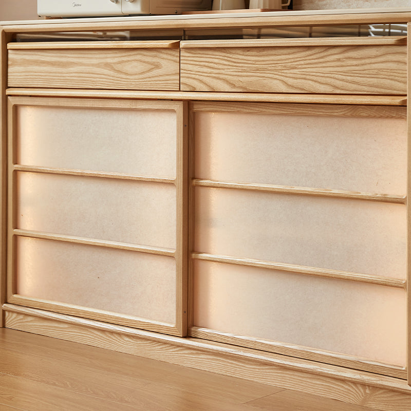 Adelina 150cm/180cm Solid Ash Wood Multi-Drawer Dining Cabinet/Storage Cabinet/Sideboard Buffet/Coffee Station Display Cupboard