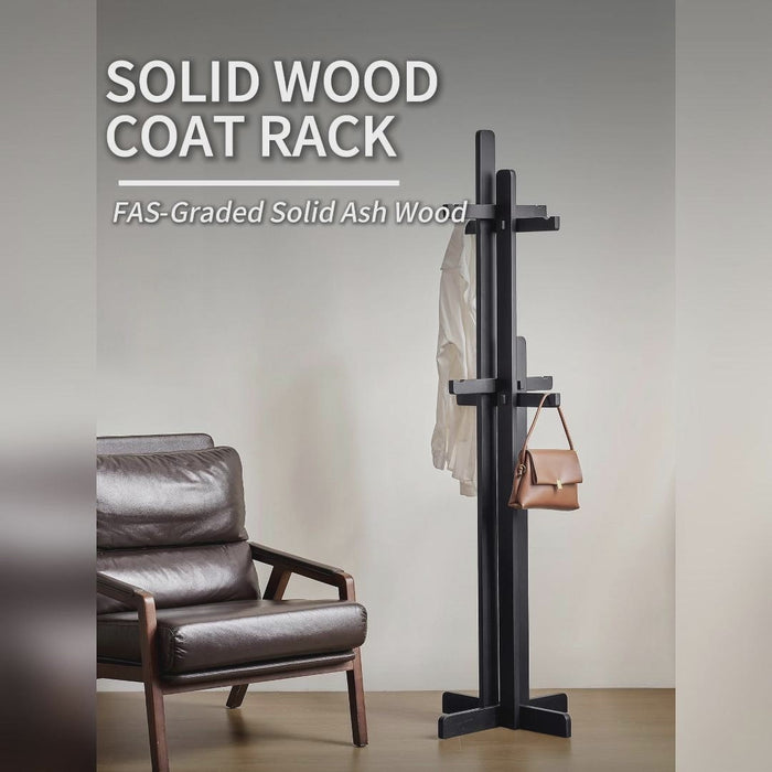 Olaf FAS-Graded Solid Ash Wood Clothing Racks Hanger/Stylish Entryway